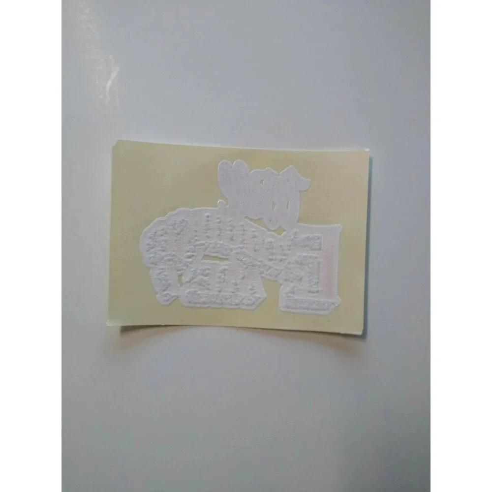 Well Excuse Me Screamin Gleamin Glitter Iron-On Decal Donruss Retro Vintage Cool